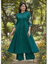 Ff Cotton Daboo Ghera Pleating Kurti With Bottom
